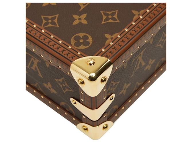 Borsa Louis Vuitton Monogram Petite Valise Mini Trunk Marrone - vista 7