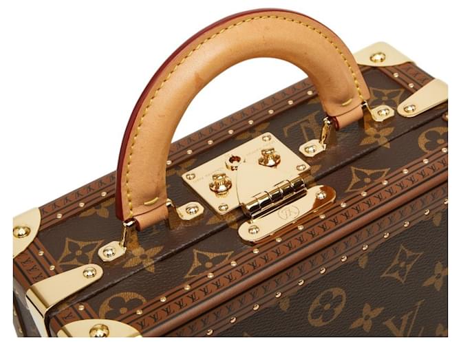 Borsa Louis Vuitton Monogram Petite Valise Mini Trunk Marrone - vista 8