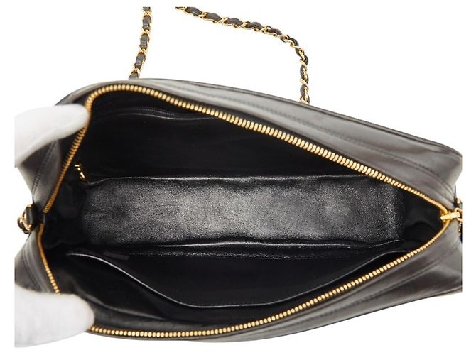 Borsa a tracolla Chanel Matelassé Coco Mark Crossbody Chain Nero - vista 8