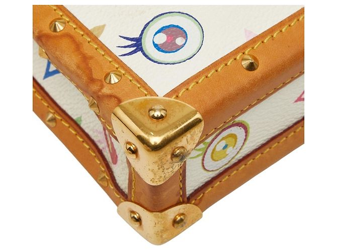 Louis Vuitton I Love Monogram Takashi Murakami Pochette Miss You Shoulder Bag Bianco - vista 5