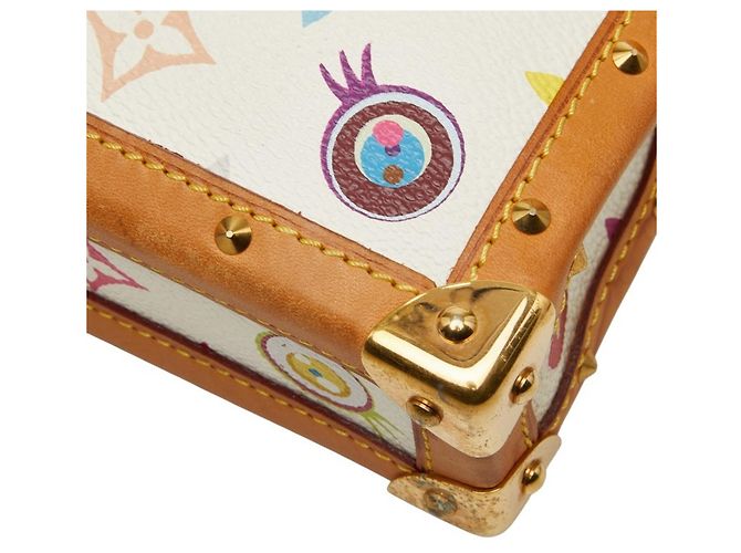 Louis Vuitton I Love Monogram Takashi Murakami Pochette Miss You Shoulder Bag Bianco - vista 6