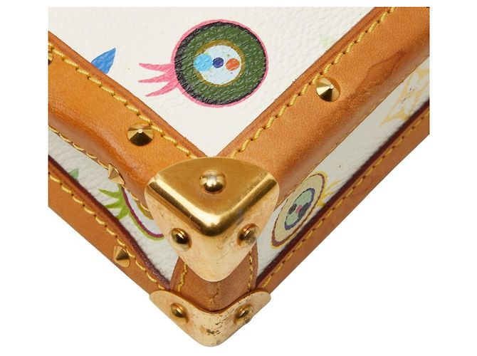 Louis Vuitton I Love Monogram Takashi Murakami Pochette Miss You Shoulder Bag Bianco - vista 7