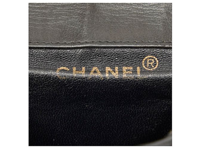 Chanel Matelassé Coco Mark Chain Rucksack Schwarz - Ansicht 13