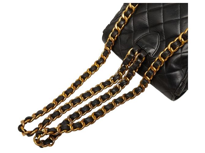 Chanel Matelassé Coco Mark Chain Rucksack Schwarz - Ansicht 8