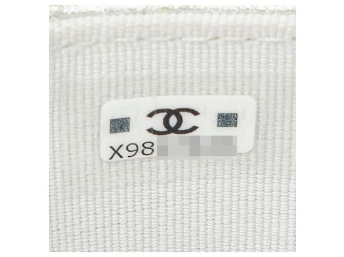 Bolso de Hombro Pouch Chanel Mini Matelassé Coco Mark Chain Plata - vista 11