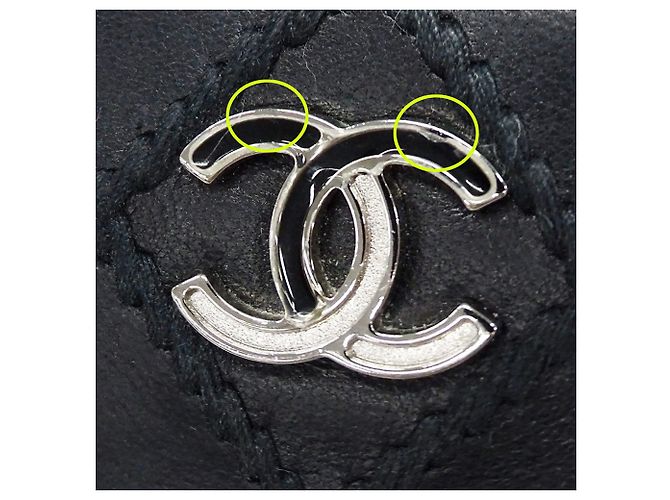 Cartera de cuero con doble pliegue Chanel Negro - vista 12