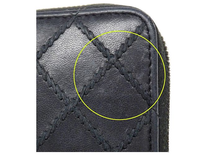 Cartera de cuero con doble pliegue Chanel Negro - vista 13