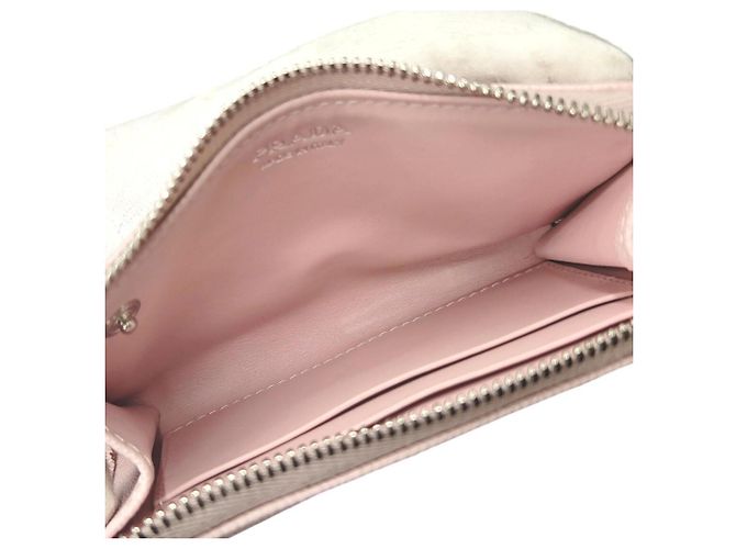 Prada Saffiano Leder Münzbeutel Pink - Ansicht 10