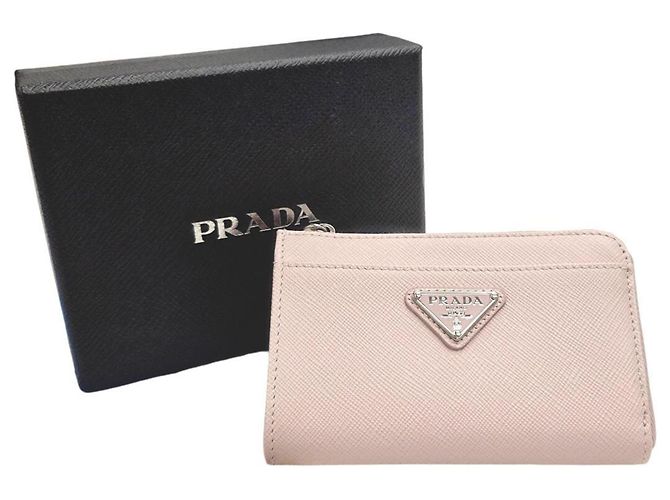 Prada Saffiano Leder Münzbeutel Pink - Ansicht 12