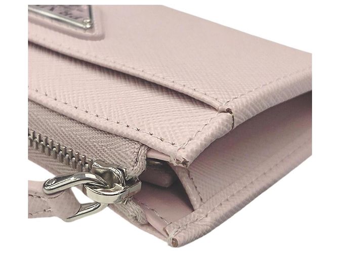 Prada Saffiano Leder Münzbeutel Pink - Ansicht 8