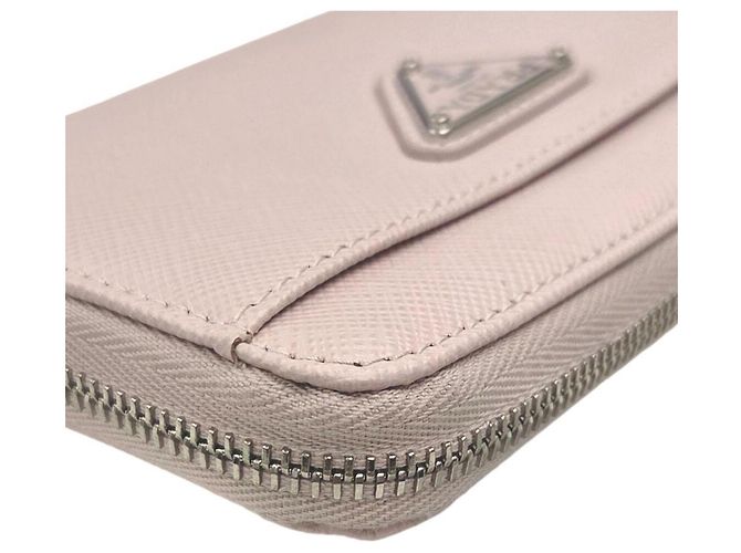 Prada Saffiano Leder Münzbeutel Pink - Ansicht 9