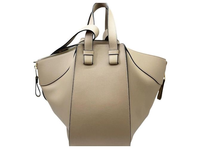 Borsa a tracolla in pelle Loewe Hammock Small Grigio - vista 2