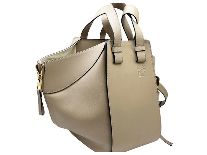 Borsa a tracolla in pelle Loewe Hammock Small Grigio - vista 3