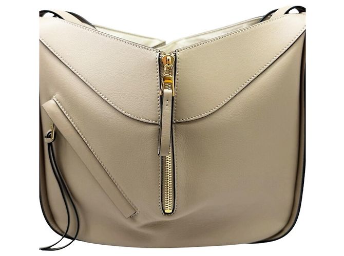 Borsa a tracolla in pelle Loewe Hammock Small Grigio - vista 7