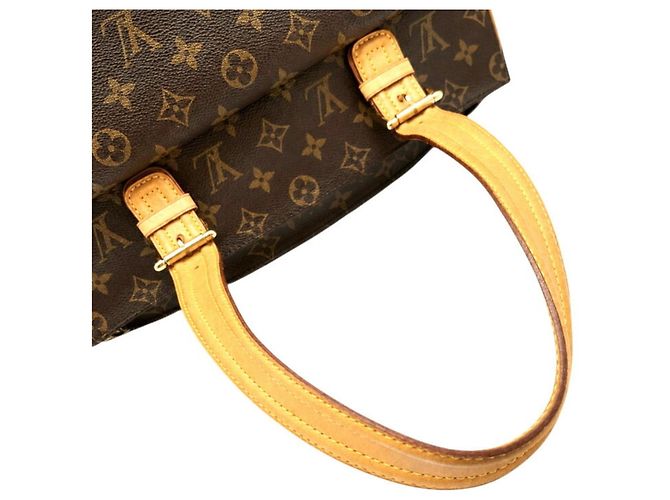 Borsa a tracolla tote Louis Vuitton Monogram Marrone - vista 12