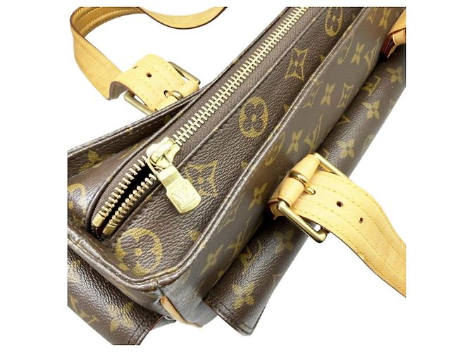 Borsa a tracolla tote Louis Vuitton Monogram Marrone - vista 13