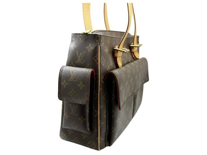 Borsa a tracolla tote Louis Vuitton Monogram Marrone - vista 3