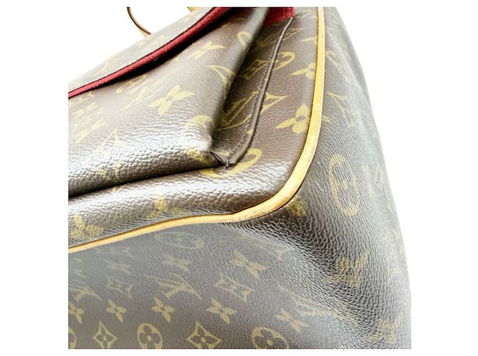 Borsa a tracolla tote Louis Vuitton Monogram Marrone - vista 7