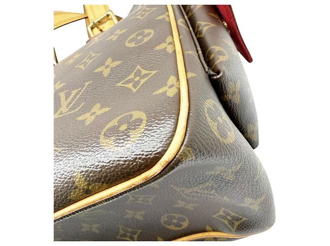 Borsa a tracolla tote Louis Vuitton Monogram Marrone - vista 8