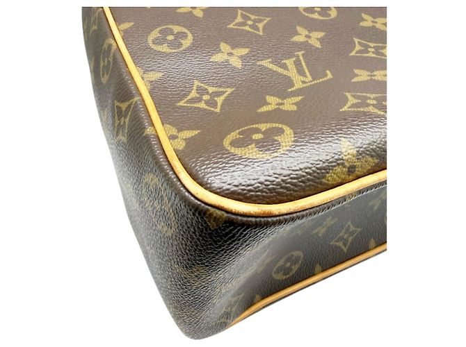 Borsa a tracolla tote Louis Vuitton Monogram Marrone - vista 9