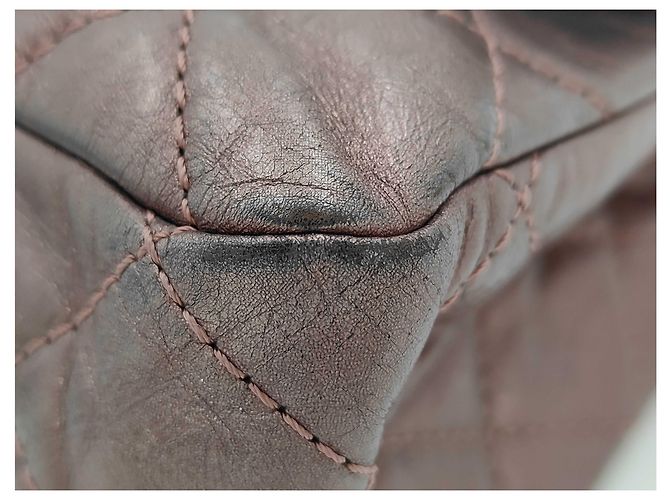 Chanel Matelassé Lambskin leather big Nero - vista 4