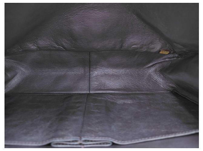 Chanel Matelassé Lambskin leather big Nero - vista 7