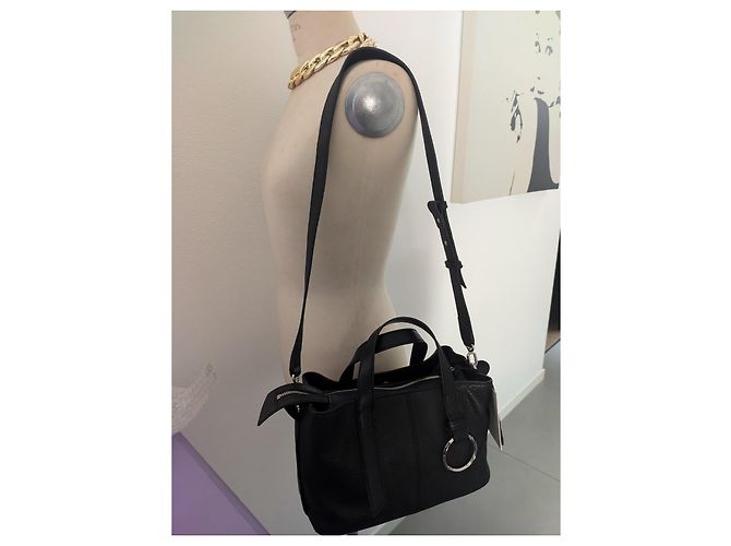 Liebeskind Berlin Millennium Satchel M Borsa a mano in pelle nera Nero - vista 12