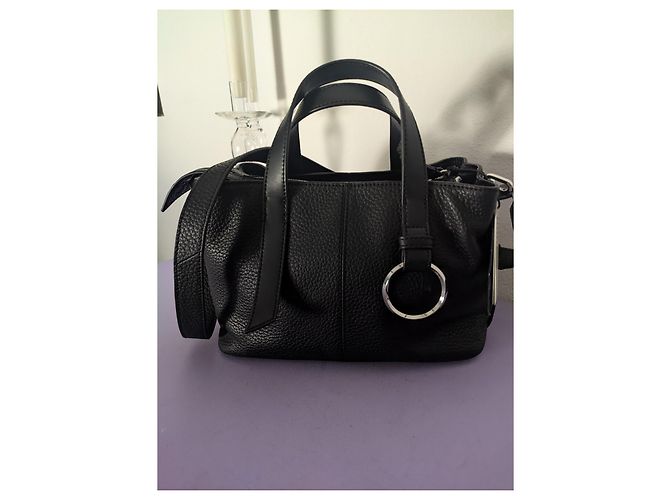 Liebeskind Berlin Millennium Satchel M Borsa a mano in pelle nera Nero - vista 2