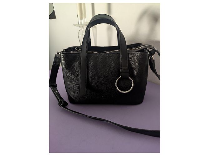 Liebeskind Berlin Millennium Satchel M Borsa a mano in pelle nera Nero - vista 4