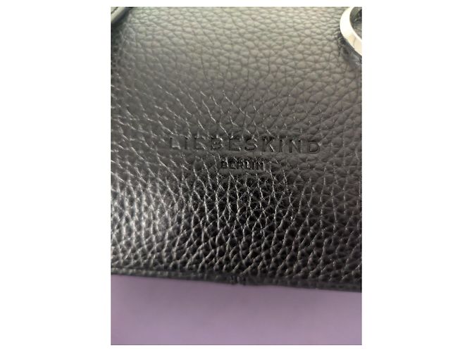 Liebeskind Berlin Millennium Satchel M Borsa a mano in pelle nera Nero - vista 7