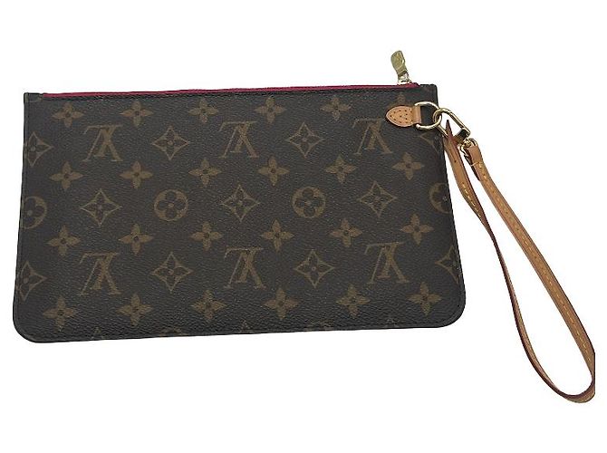 Tracolla Louis Vuitton Neverfull in pelle intrecciata Marrone - vista 2