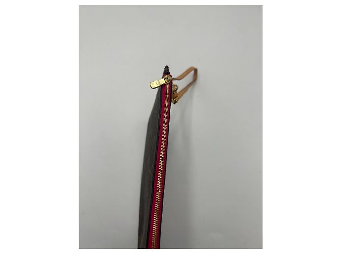 Tracolla Louis Vuitton Neverfull in pelle intrecciata Marrone - vista 3