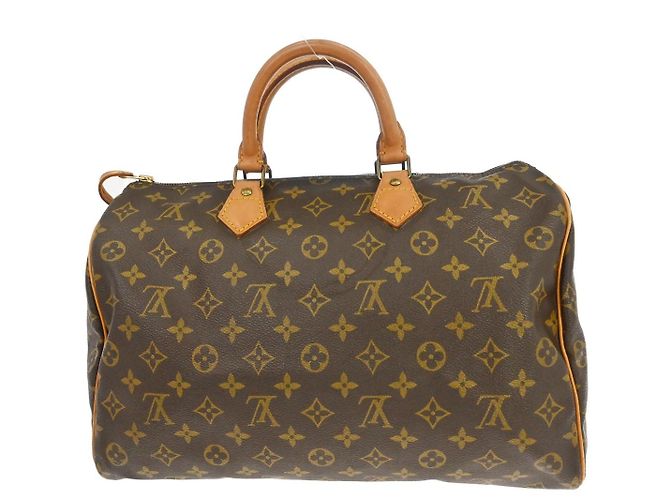 Louis Vuitton Speedy Monogram Canvas 35 Castaño - vista 2