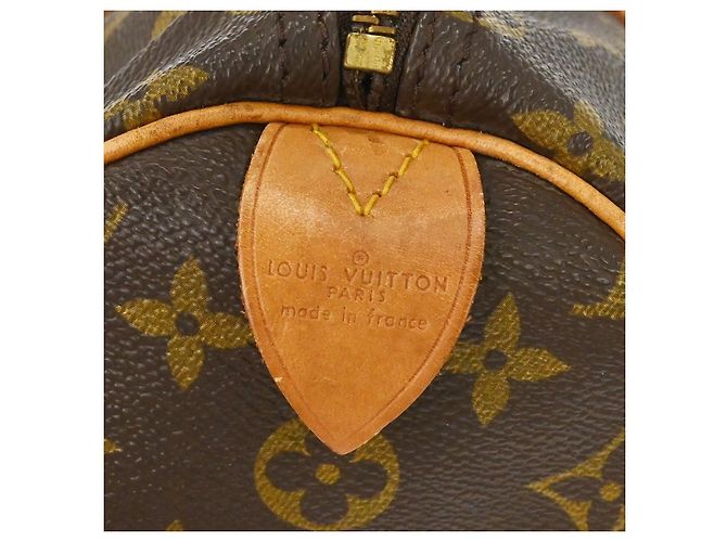 Louis Vuitton Speedy Monogram Canvas 35 Castaño - vista 4