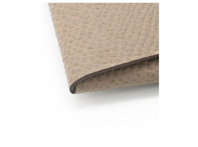 Monedero de piel Epsom beige Hermès - vista 10