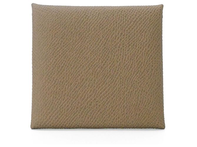 Monedero de piel Epsom beige Hermès - vista 3