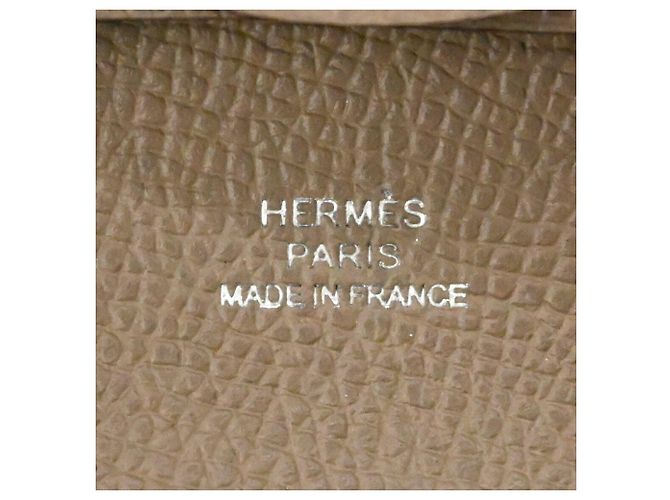 Monedero de piel Epsom beige Hermès - vista 8