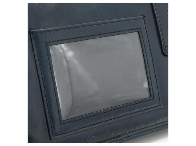 Borsa a tracolla in pelle Softlook Prada Blu navy - vista 11