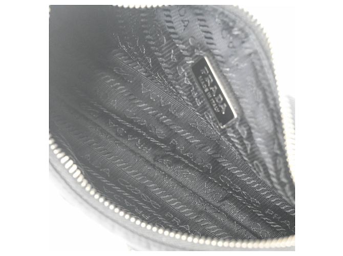 Borsa Prada Re-Nylon Re-Edition 2005 con paillettes Nero - vista 9