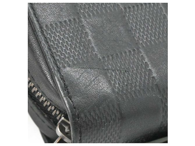 Louis Vuitton Damier Infini Zippy XL Round Organizer Langer Geldbeutel Schwarz - Ansicht 17