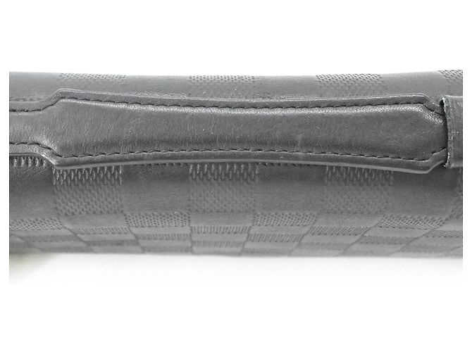 Louis Vuitton Damier Infini Zippy XL Round Organizer Langer Geldbeutel Schwarz - Ansicht 4