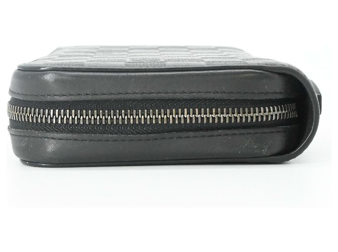 Louis Vuitton Damier Infini Zippy XL Round Organizer Langer Geldbeutel Schwarz - Ansicht 5