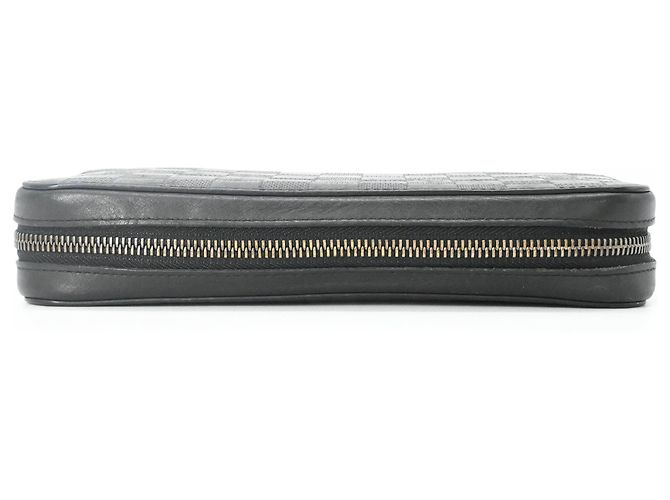 Louis Vuitton Damier Infini Zippy XL Round Organizer Langer Geldbeutel Schwarz - Ansicht 7