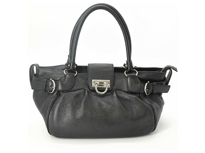 Borsa Salvatore Ferragamo Gancini Nero - vista 2