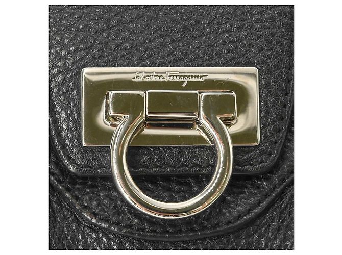 Borsa Salvatore Ferragamo Gancini Nero - vista 7