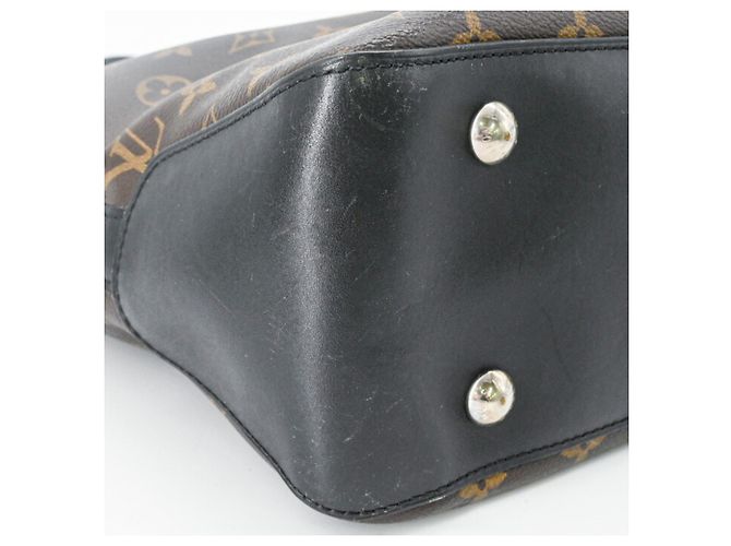 Louis Vuitton Tote Bag Schultertasche Davis Monogram Macassar Braun Schwarz - Ansicht 10