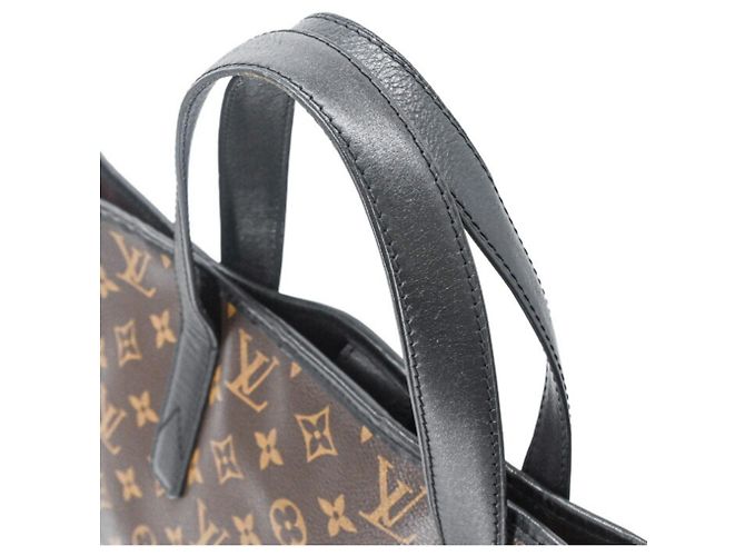 Louis Vuitton Tote Bag Schultertasche Davis Monogram Macassar Braun Schwarz - Ansicht 11