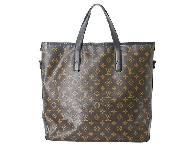 Louis Vuitton Tote Bag Schultertasche Davis Monogram Macassar Braun Schwarz - Ansicht 3