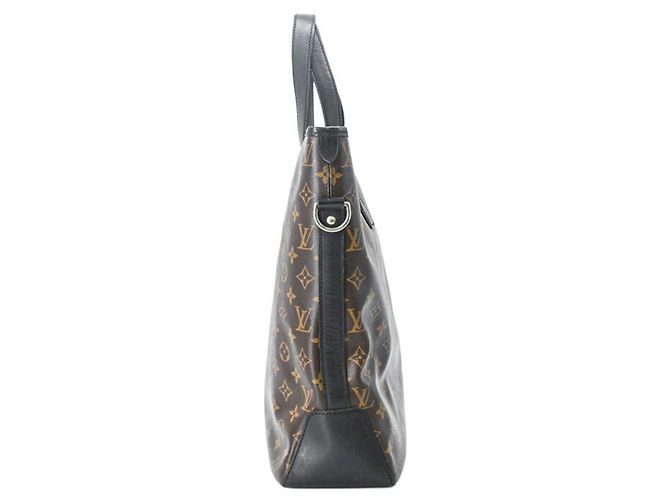 Louis Vuitton Tote Bag Schultertasche Davis Monogram Macassar Braun Schwarz - Ansicht 4