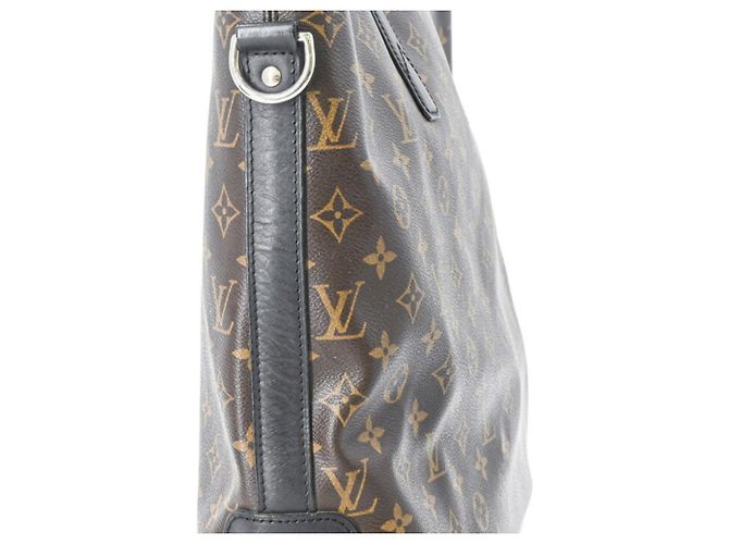 Louis Vuitton Tote Bag Schultertasche Davis Monogram Macassar Braun Schwarz - Ansicht 7